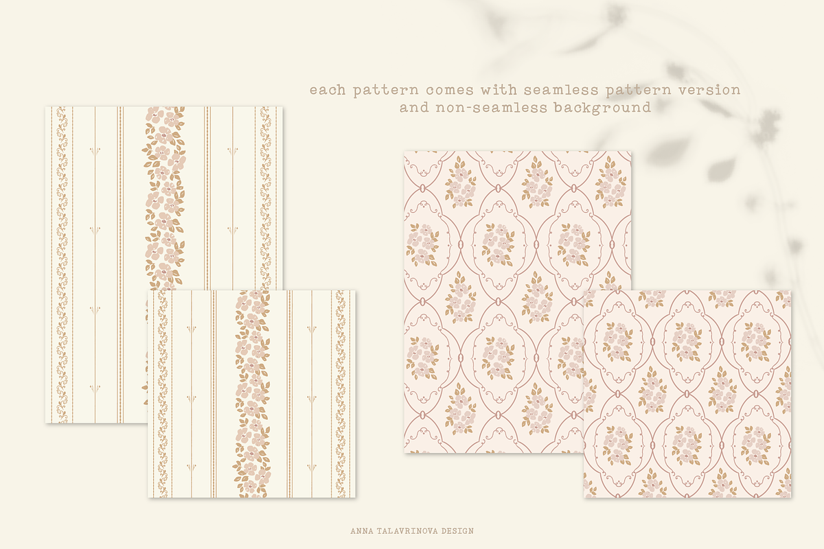 Vintage Pattern, background, frames, a Pattern Graphic by Cozy pattern shop