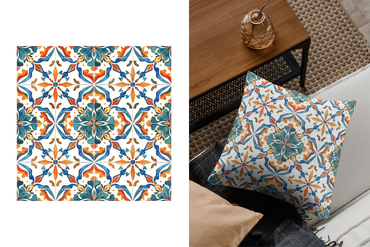 Portuguese Tiles Pattern Collection, a Pattern Graphic by Anna Design Studio (Photo 15 of 17)