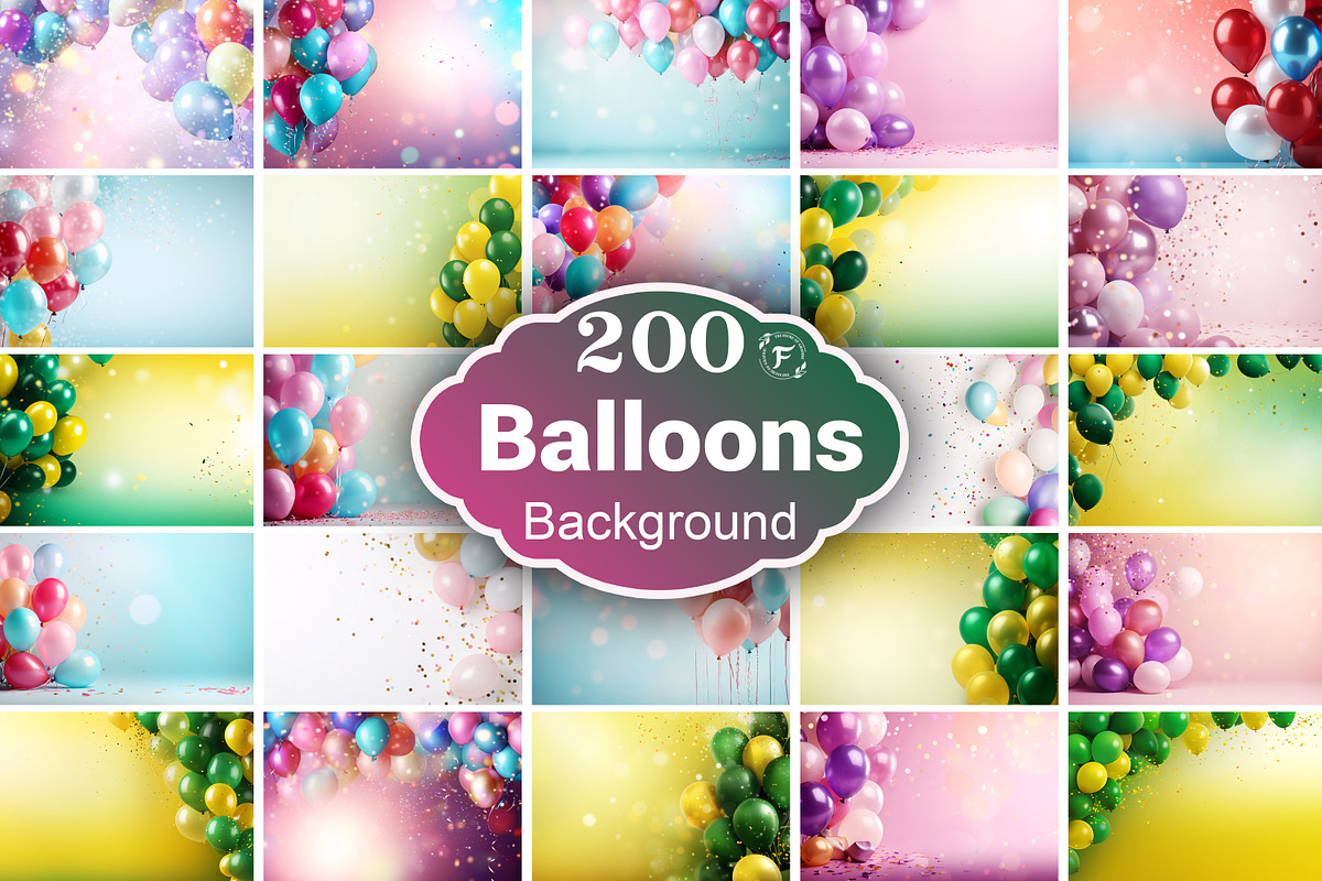 Balloons Border Background, a Background Graphic by Forhadx5 (Photo 1 of 9)