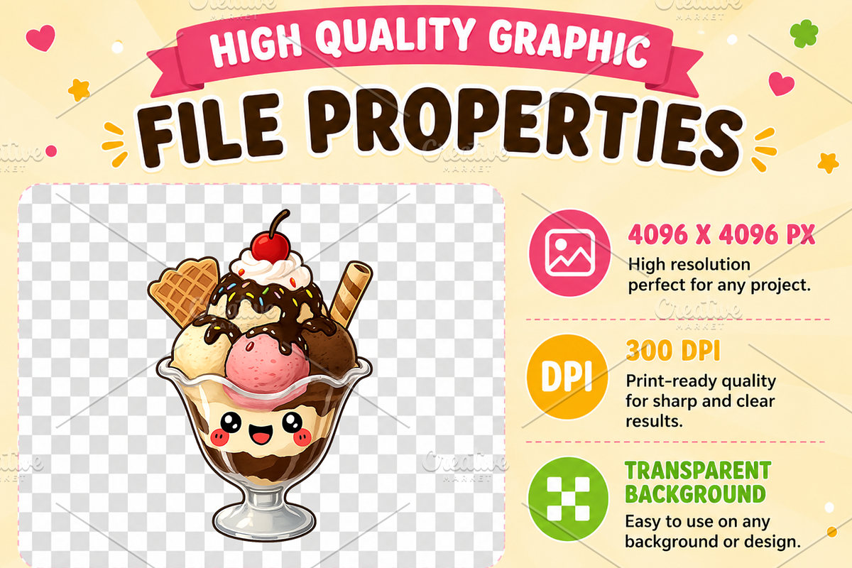 Cafe Kawaii Clipart PNG Bundle, a Food Illustration by QM_ART (Photo 4 of 4)