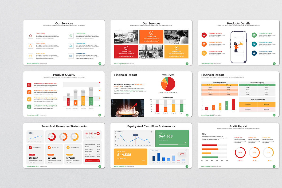 Annual Report Keynote Template, a Presentation Template by Design Vault (Photo 4 of 9)