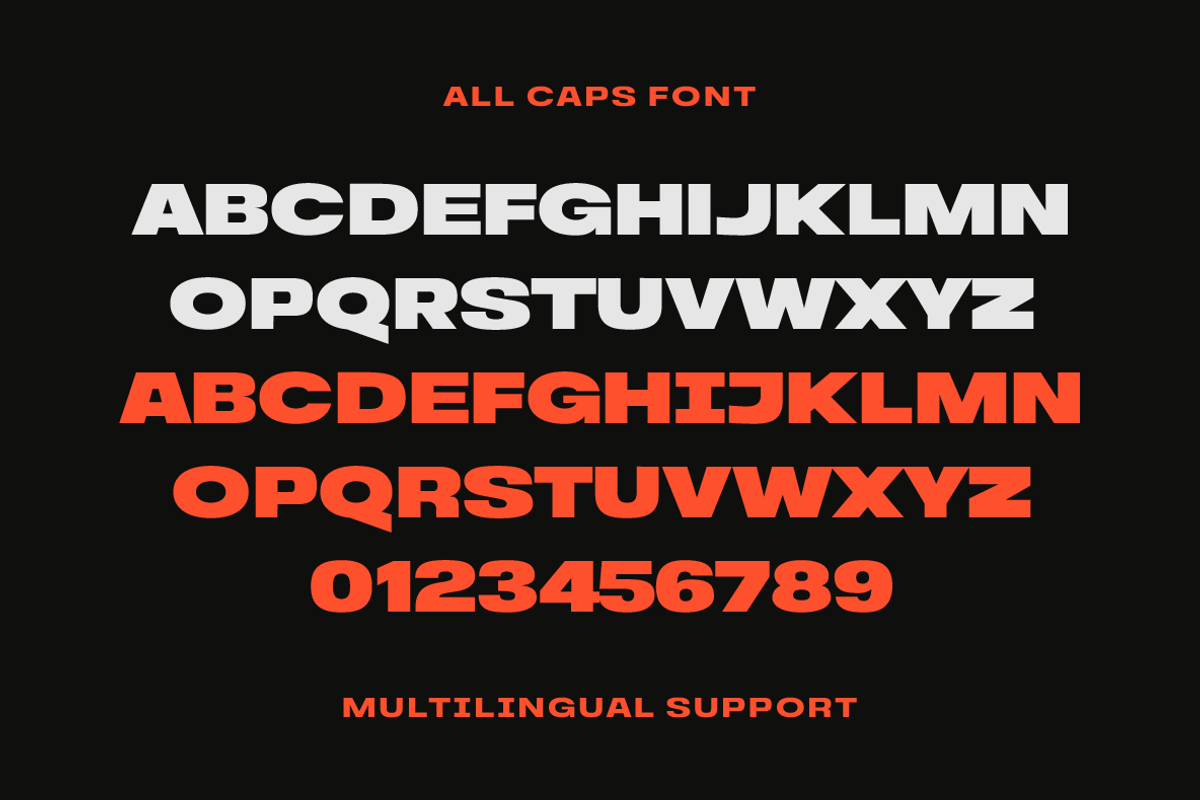 Bigmen All Caps Font, a Sans Serif Font by Yukita Creative (Photo 10 of 11)