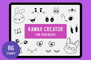 Procreate Kawaii Maker Stamp brushes