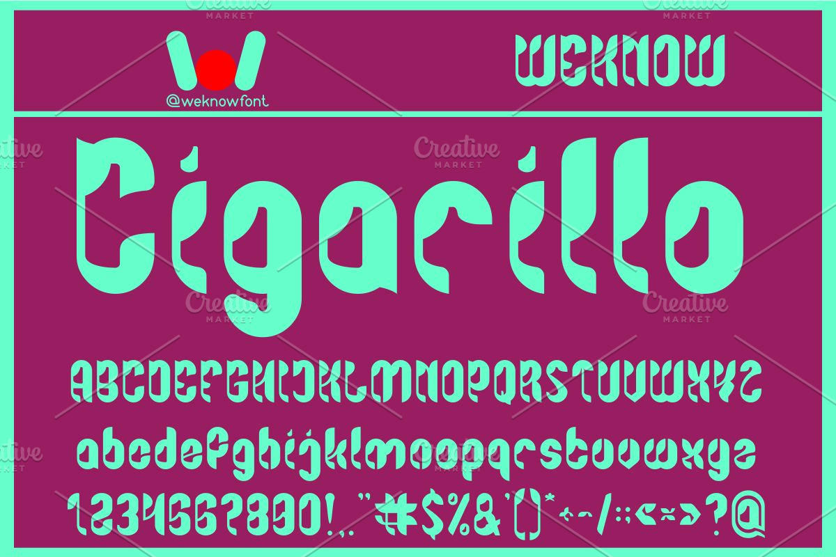 extravaganza font, a Font by weknow (Photo 5 of 5)