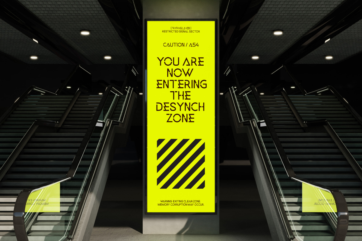 Vavage – Futuristic Display Font, a Sans Serif Font by Vadovastd (Photo 4 of 7)