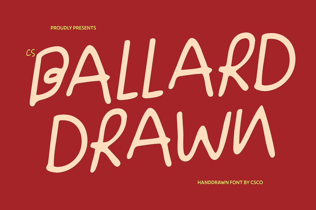 CS Ballard Drawn, a Sans Serif Font by Craft Supply Co. (Photo 1 of 8)