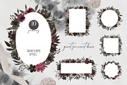Floral Ink Hand Painted Collection, an Illustration by Kate Galunga Artstore (Thumbnail 5 of 11)