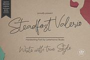 Steadfast Valerio Font, a Handwritten Font by Letterhanna Studio (Thumbnail 1 of 13)