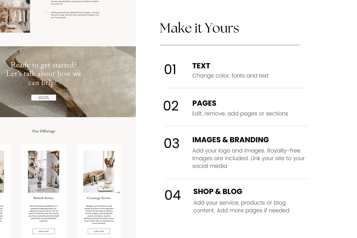 Squarespace Website Template, a Squarespace Template by Peachy Branding (Photo 6 of 9)
