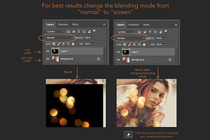 Gold Bokeh Photoshop Overlays