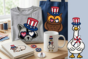 50 4th of July Clipart Set, a Seasonal Illustration by Elatedowl (Thumbnail 3 of 6)