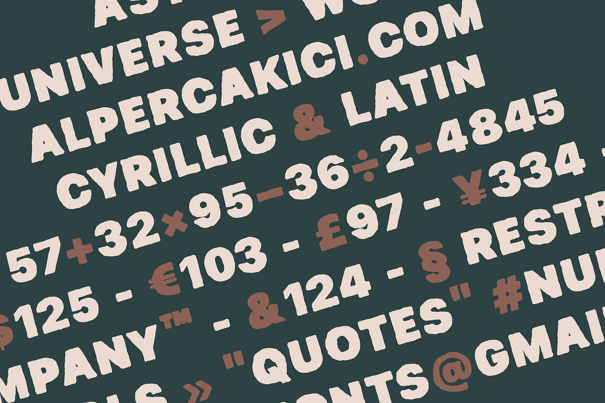 Kniga - Rugged Eroded Typeface, a Sans Serif Font by alpercakici (Photo 19 of 19)