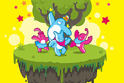 Fantasy world with cute monsters, an Animal Illustration by Andres Moncayo (Thumbnail 2 of 2)