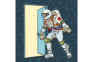 Astronaut Opens The Door To Space