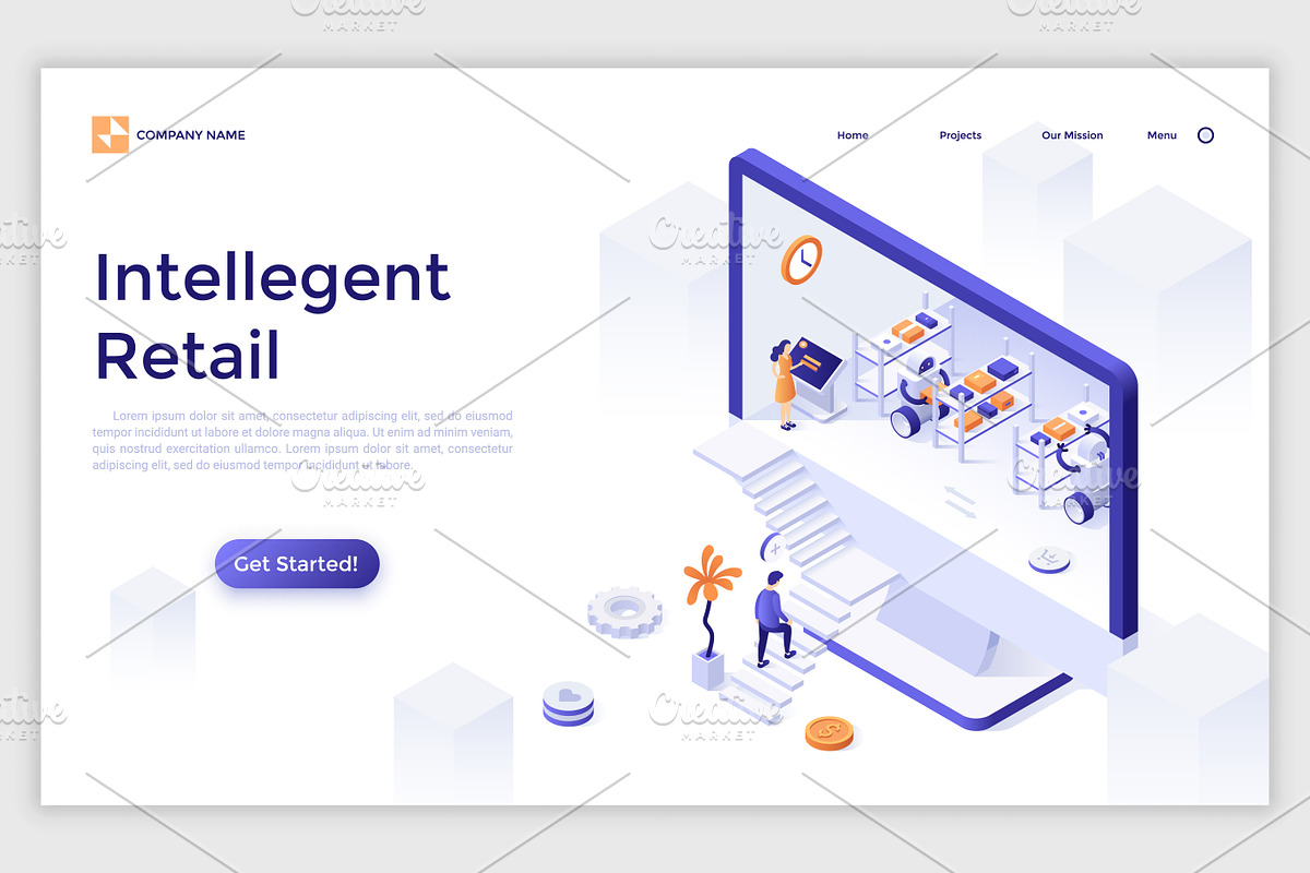 Isometric Solutions Mini. Part 3, a Templates & Theme by Andrew Kras Design (Photo 5 of 16)