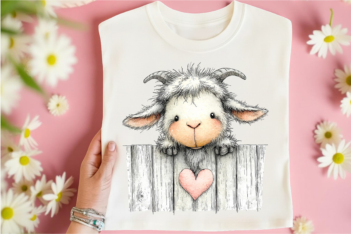 Funny Valentine Peeking Animals PNG, an Illustration by Libby Wishes (Photo 2 of 9)