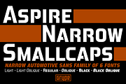 Aspire Narrow SmallCaps Family, a Sans Serif Font by GRYPE (Thumbnail 1 of 6)