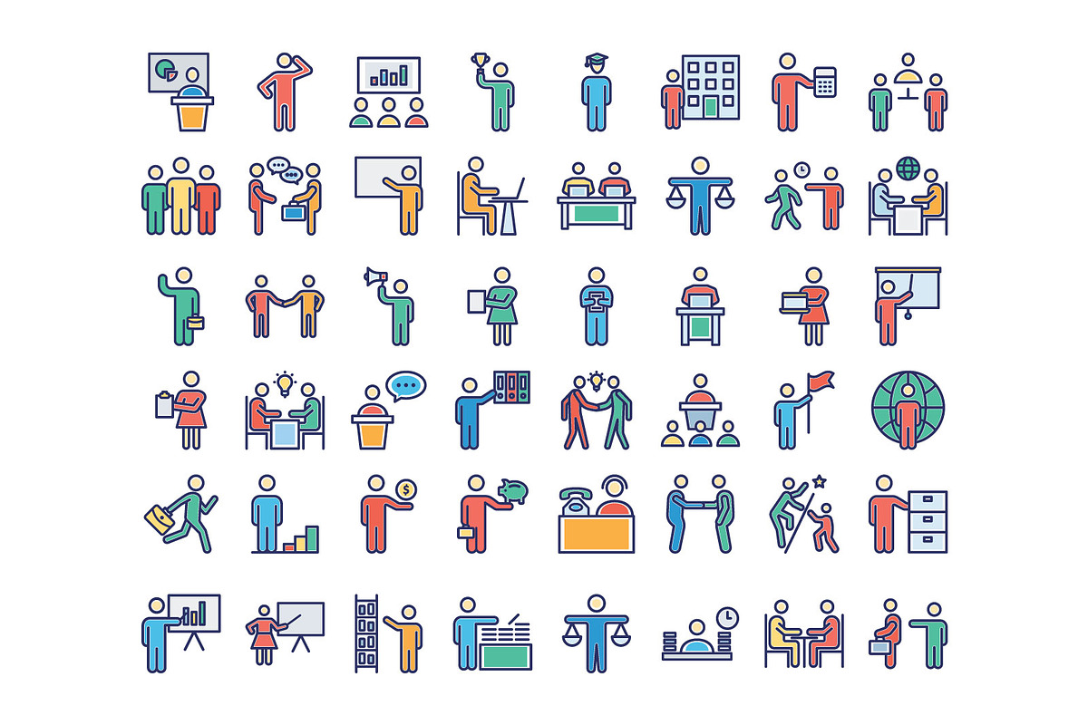 Pictograph Vector Icons, a Solid Icon by Vector Portal (Photo 2 of 6)