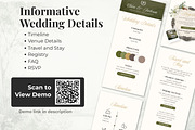 Vintage Green Wedding Website, a Landing Page Template by Everyday Perfection (Thumbnail 3 of 13)