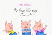 Three little pigs wolf watercolor, a Graphic by Eomoiart (Thumbnail 3 of 3)