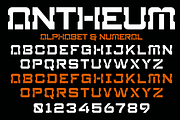 Antheum - A Modern Techno Font, a Sans Serif Font by Marvadesign (Thumbnail 4 of 8)