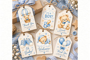 Baby Shower Boy Clipart, an Animal Illustration by Villa 11 Estudio (Thumbnail 10 of 11)