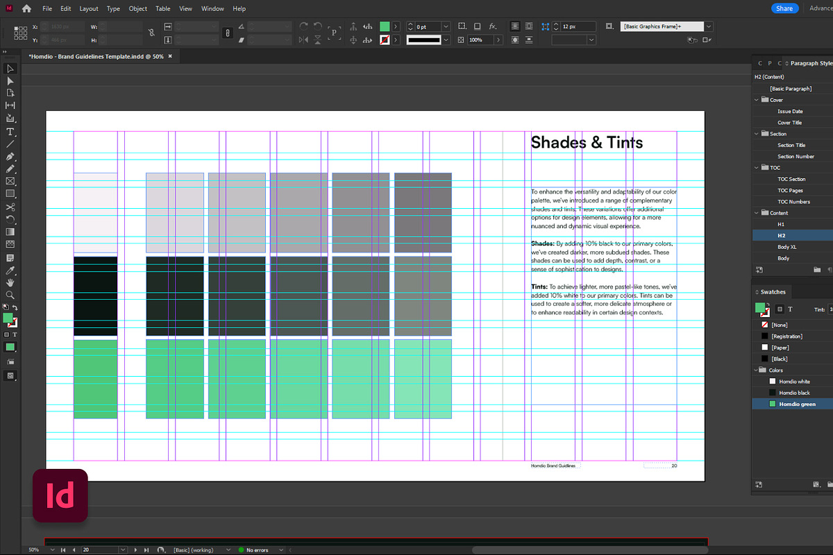 Homdio - Brand Guidelines Template, a Branding & Logo Template by Hamdi Designs (Photo 8 of 9)