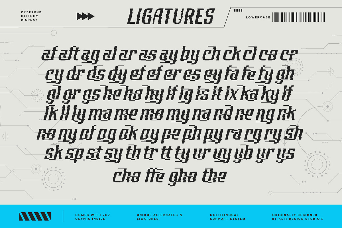 Cyberend Typeface, a Sans Serif Font by alit design (Photo 15 of 20)