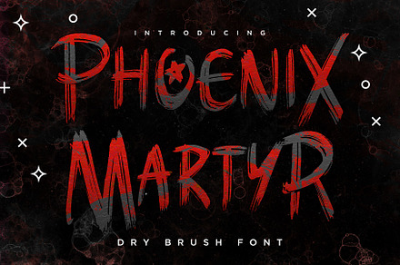 Phoenix Martyr – Dry Brush Font