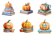 Fall Book Pumpkin Halloween Teacher, an Illustration by DreamArtGraphic (Thumbnail 4 of 4)