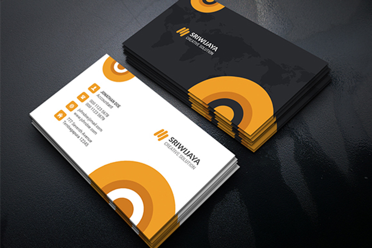 Circle Business Card, a Business Card Template by InfinityArt (Photo 4 of 4)