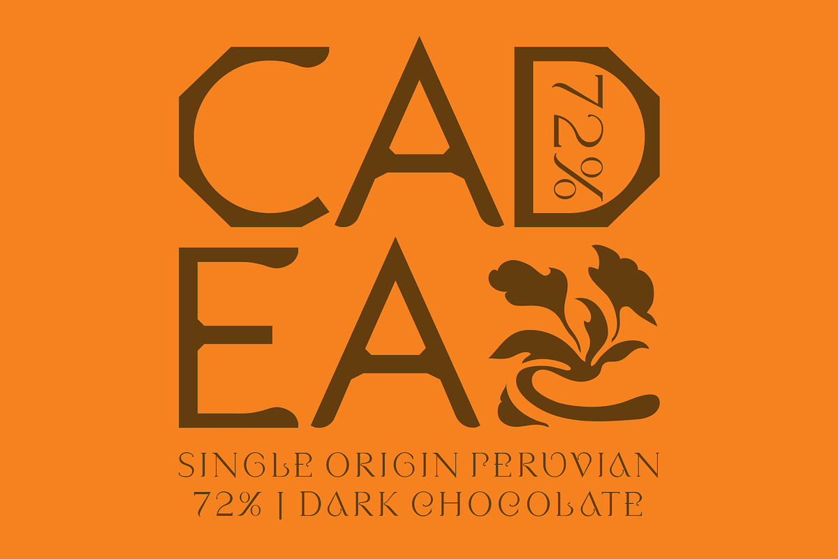 Cadea. Stylish new Display font, a Sans Serif Font by LostandFoundry (Photo 2 of 6)
