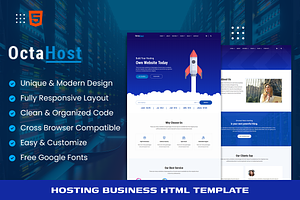 OctaHost - Web Hosting HTML Template