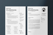 Modern Resume/CV Template, a Resume Template by Proper_media (Thumbnail 2 of 6)