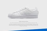 Adidas Superstar Mockup, an Apparel Mockup by mwsart (Thumbnail 1 of 2)