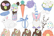 Easter Egg Painting Clipart, a Seasonal Illustration by GlamArtZhanna (Thumbnail 5 of 5)