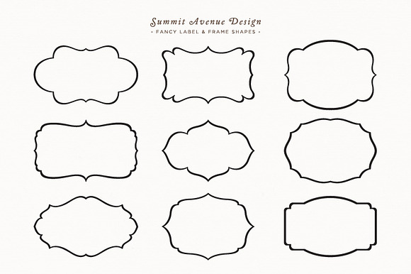 Fancy Frames & Label Shapes preview 3