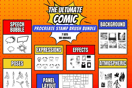 Ultimate Procreate Comic Brush Combo