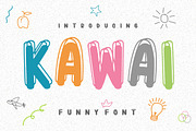 Kawai - Cute Font, a Handwritten Font by Fourteen Letter (Thumbnail 1 of 8)