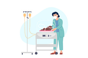 Neonatologist doctor. Neonatal