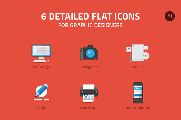 Icons for graphic designer preview 5