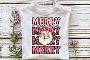 Retro Pink Merry Christmas PNG, an Illustration by Libby Wishes (Thumbnail 4 of 4)