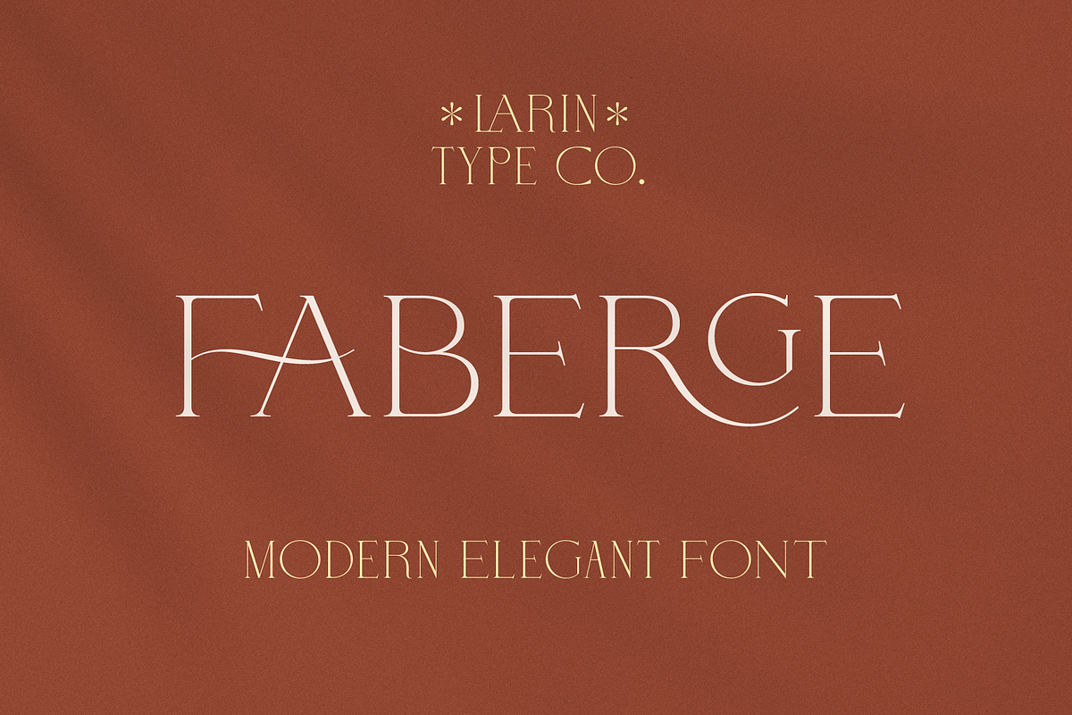 Faberge, a Serif Font by Larin Type Co. (Photo 1 of 15)
