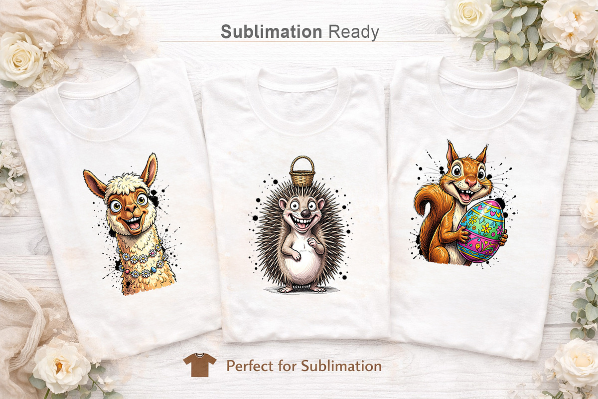Funny Easter Animal Sublimation, an Illustration by Artnoy (Photo 5 of 9)