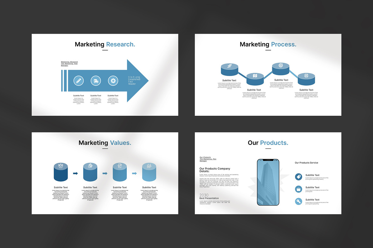 Marketing Plan Presentation Template, a Presentation Template by PrintIdea (Photo 7 of 11)