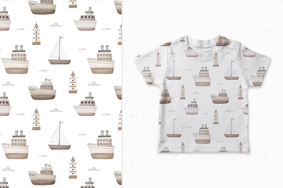 Sea Ship, a Pattern Graphic by AnnieArt (Photo 3 of 4)