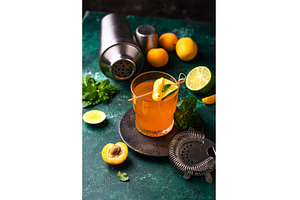 Fresh summer apricot healthy drink, a Food & Drink Photo by Yulia Furman