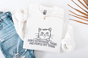 Funny Cat PNG, Black Cat Humor Tee,, an Illustration by SharpMarketplace (Thumbnail 4 of 9)