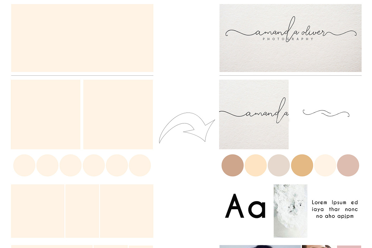 Feminine Brand Mood Board Templates, a Books & Magazine Mockup by Design Unique (Photo 3 of 6)