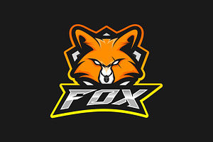 Fox Mascot Sport Logo Vector